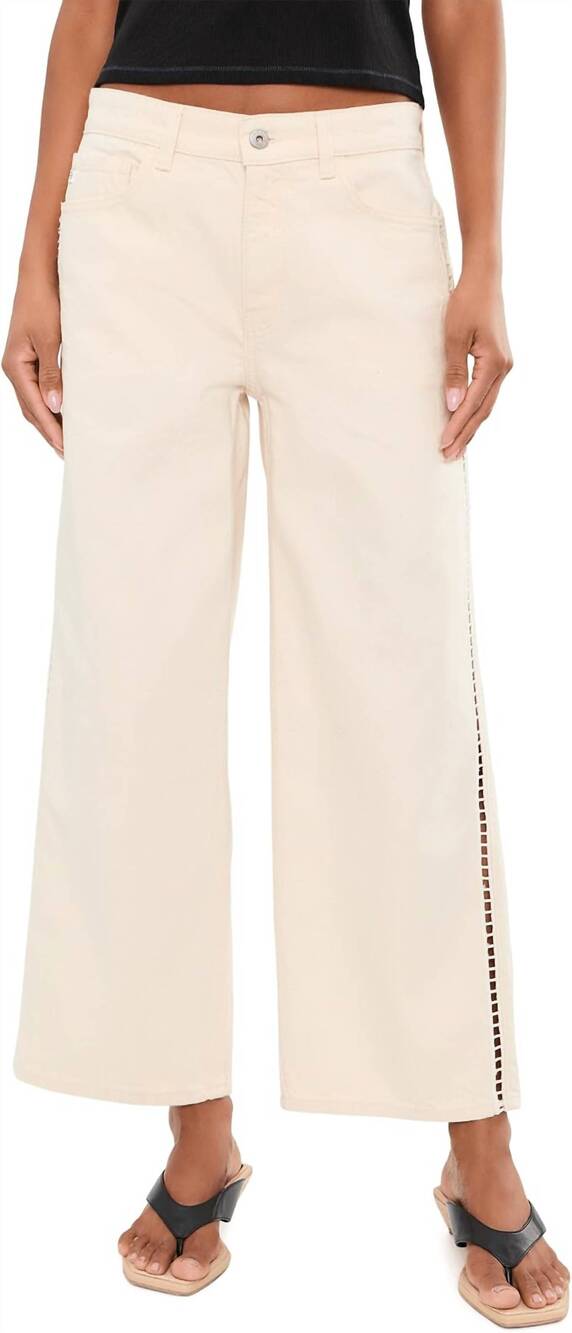 NEW AG JEANS saige wide leg crop jeans in fresh air